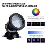 Multicolor Waterproof Underwater Pond Spot Lights