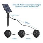 Bright Waterproof Solar Pond Lights – Set of 3