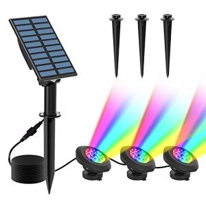 T-SUN Solar Pond Lights with 18 LEDs - Waterproof