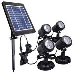 PChero Solar Powered Pond Lights - 4 Pack