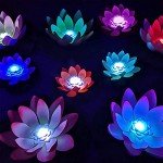 5-Piece Waterproof Lotus Lamp for Outdoor Decor