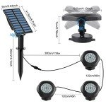 T-SUN Solar Pond Lights with 18 LEDs - Waterproof