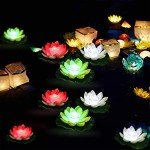 5-Piece Waterproof Lotus Lamp for Outdoor Decor