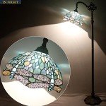 Tiffany Dragonfly Floor Lamp with Adjustable Gooseneck