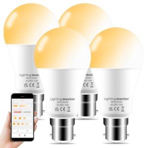 Bluetooth Smart Dimmable LED Bulbs - 4 Pack