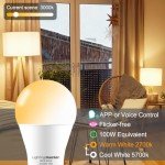 Smart Bluetooth Dimmable Light Bulbs - 4 Pack