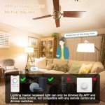 Smart Bluetooth Dimmable Light Bulbs - 4 Pack