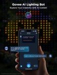 Smart LED Curtain Lights with Color Changing RGBIC