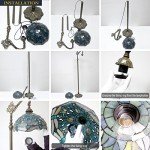Tiffany Dragonfly Floor Lamp with Adjustable Gooseneck