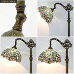 Tiffany Dragonfly Floor Lamp with Adjustable Gooseneck