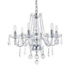 Elegant 6-Arm Crystal Chandelier for Any Space