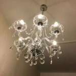 Elegant 6-Arm Crystal Chandelier for Any Space