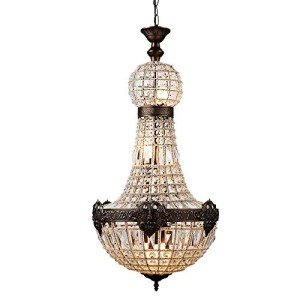 Retro Vintage Big LED Crystal Chandelier Lamp