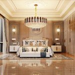 Elegant Round Crystal Chandelier - 80cm, 5 Tiers