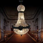 Retro Vintage Big LED Crystal Chandelier Lamp