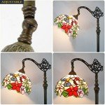 Tiffany Hummingbird Stained Glass Floor Lamp
