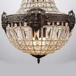 Retro Vintage Big LED Crystal Chandelier Lamp