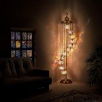 Turkish Mosaic 7-Foot Floor Lamp - Boho Chic