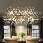 Modern Crystal Firework Chandelier - 20-Light Flush Mount