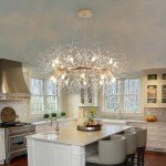 Modern Crystal Firework Chandelier - 20-Light Flush Mount