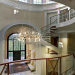 Modern Crystal Firework Chandelier - 20-Light Flush Mount