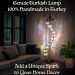 Turkish Mosaic 7-Foot Floor Lamp - Boho Chic