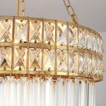 Modern Gold Crystal Chandelier for Home Decor