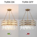 Modern Gold Crystal Chandelier for Home Decor