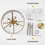 Modern Gold Crystal Chandelier for Home Decor