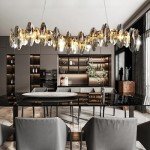 Crystal Chandelier Pendant Light with Vintage Gold