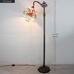 Tiffany Hummingbird Stained Glass Floor Lamp