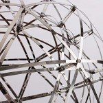 Large Modern Chrome Starburst LED Chandelier