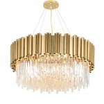 Elegant LED Crystal Chandelier for Dining Room