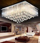 K9 Crystal Flush Ceiling Light with Remote and Bluetooth