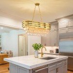 Elegant 8-Light Gold Crystal Chandelier for Dining Room