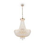 Elegant Crystal Chandelier with Golden Finish