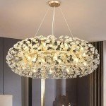Modern Gold Crystal Chandelier with 20 Lights