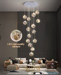 15 Glass Ball Modern Pendant Staircase Chandelier