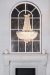 Elegant Crystal Chandelier with Golden Finish