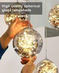 15 Glass Ball Modern Pendant Staircase Chandelier