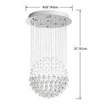 Modern K9 Crystal Raindrop LED Ceiling Chandelier