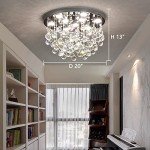 Modern 20" Mini Crystal Chandelier with Dimming