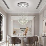 Modern K9 Crystal Raindrop LED Ceiling Chandelier