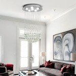Modern K9 Crystal Raindrop LED Ceiling Chandelier