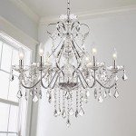 Modern 6 Light Crystal Chandelier Fixture