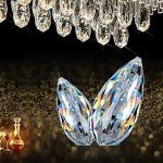 Modern LED Crystal Flush Ceiling Light with Remote