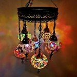 Colorful Moroccan Mosaic Ceiling Chandelier Lamp