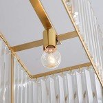 Modern K9 Crystal Rectangle Chandelier Light Fixture