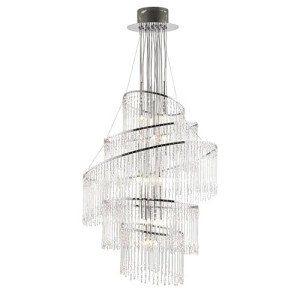 24-Bulb Crystal Chandelier for Stunning Lighting