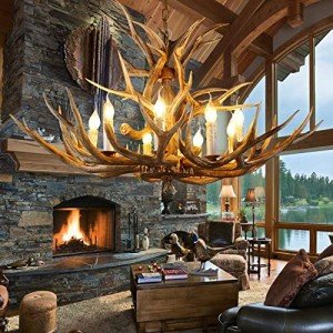 Antler Chandelier Light Fixture for Home Décor